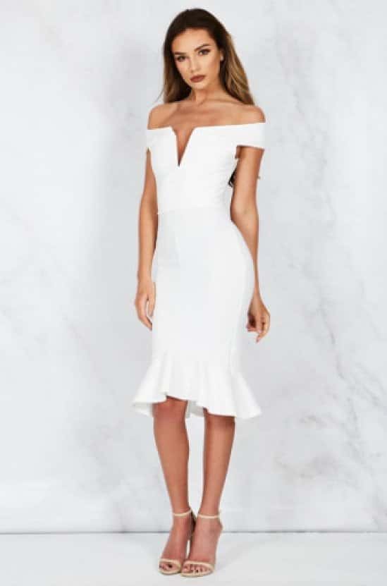 View the £20 or less section - Including H!RN WHITE PEPLUM BARDOT DRESS!