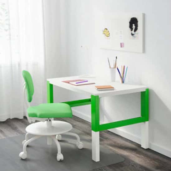 Study our children’s desks and chairs! - Including this Green and White Desk £40.00!