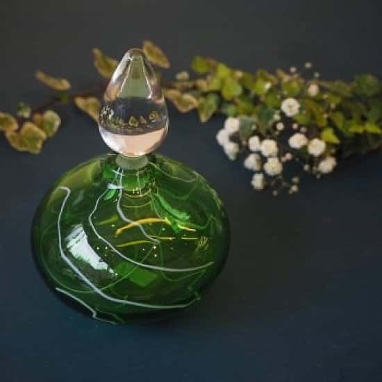 This Beautiful Stuart Akroyd Green Squat Perfume Bottle is only £75