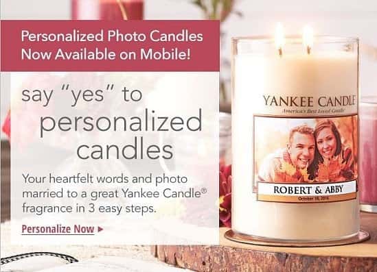 Shop Personalized Yankee Candles for that special someone this Valentine's Day!