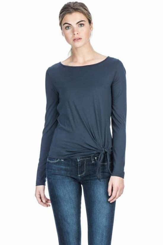 This Lilla P Long Sleeve Tie Front Top is Half Price
