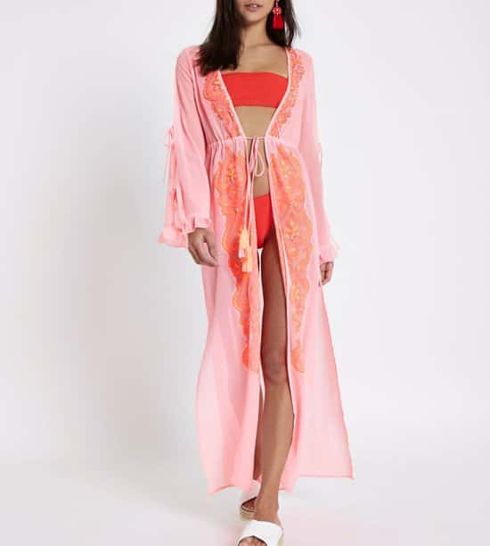Bright pink beach cover up hot sale