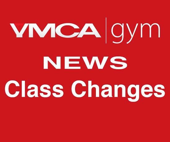 Change of Class Times for YMCA gym