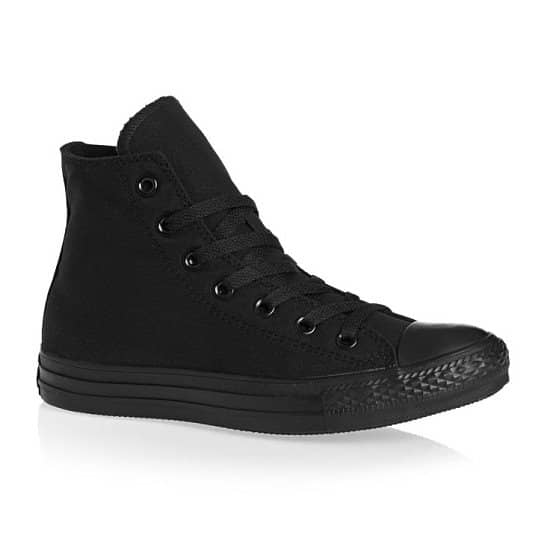 Converse black all star hi trainers: Save 50%!