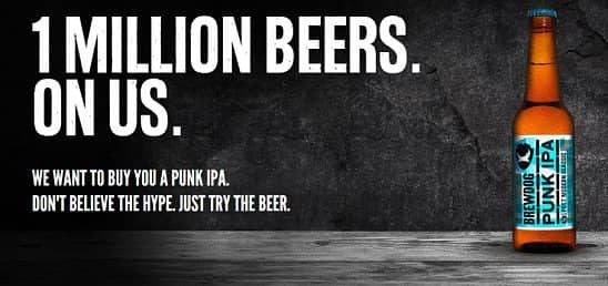 1 MILLION PINTS. ON US.