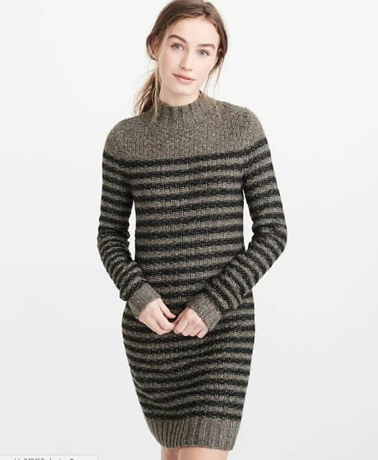 SAVE 60% on this Mock Neck Sweater Dress!