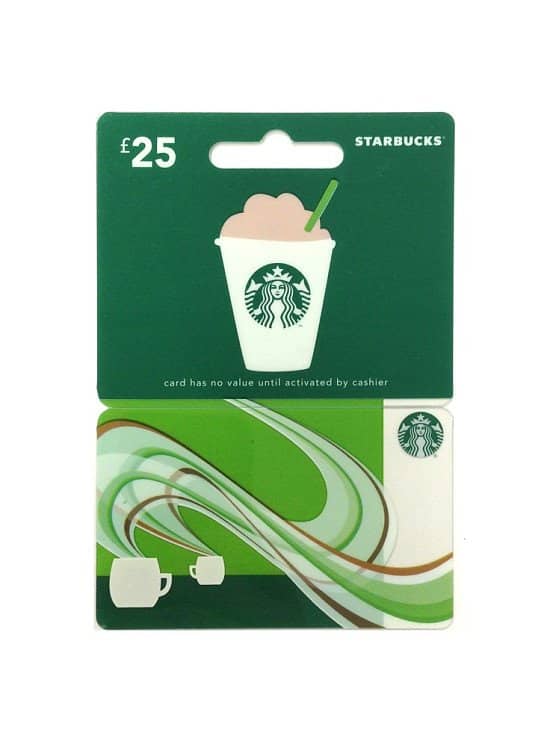 Win a £25 Starbucks Gift Card