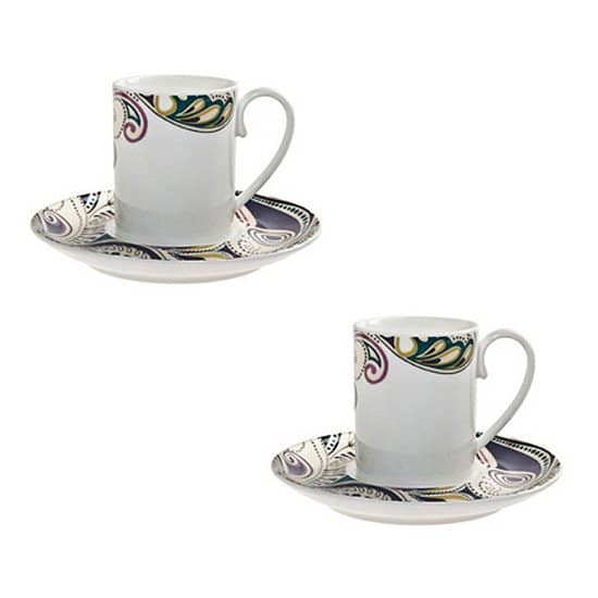 40% OFF Monsoon Cosmic Espresso Cup & Saucer Set!