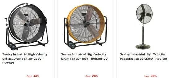 SAVE up to 35% on Home, Professional or Industrial Fans!