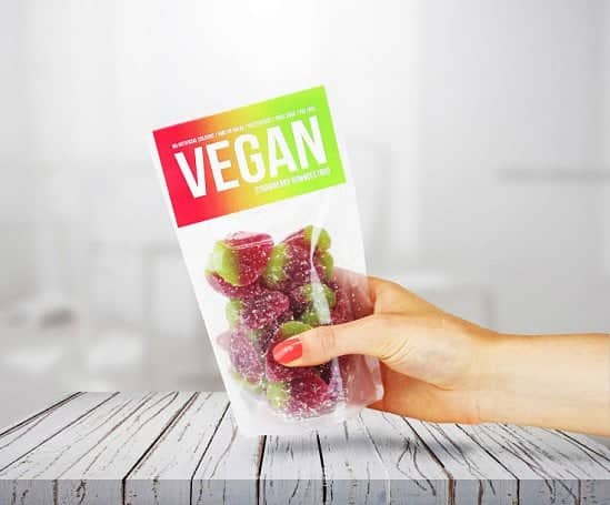 Vegan Gummies: Vegan Strawberry Gummies Pouch £2.95!