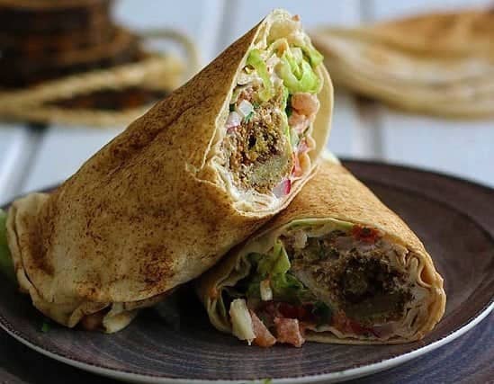 Enjoy our Vegan Falafel Wrap for just £5.50 today!