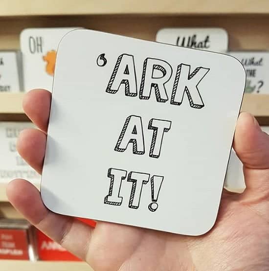 Shop our coasters... Just 'ark at it!