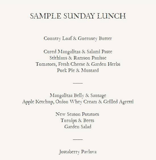 Come and sample our sunday lunch menu!