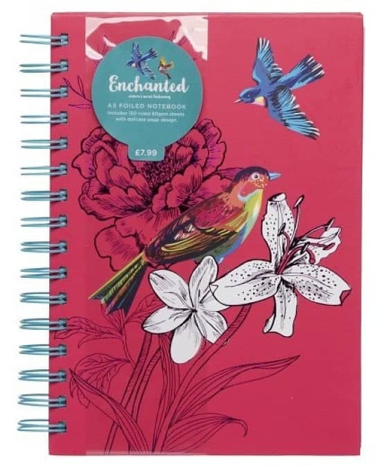 3 FOR 2 on Notebooks and Pads - WHSmith Enchanted Birds Foiled A5 Notebook Journal!