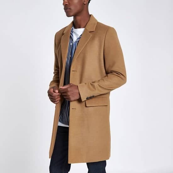 GIFTS FOR HIM - Camel smart overcoat £80.00!
