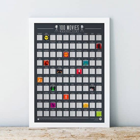 NEW - 100 MOVIES BUCKET LIST SCRATCH POSTER £12.99!