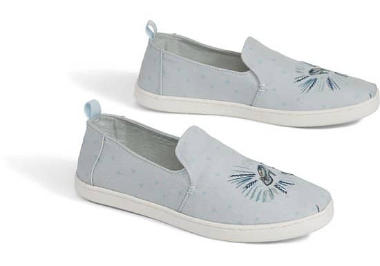 Disney X TOMS Blue Cinderella Glass Slipper Women's Deconstructed Alpargatas - £58.00!