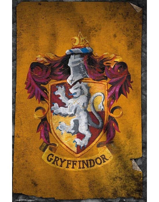 SHOP POSTERS 4 FOR 3 - HARRY POTTER GRYFFINDOR FLAG MAXI POSTER £4.99!