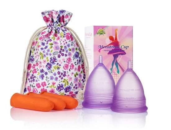 Win a Set of Large & Small Reusable Menstrual Cups - Alternative to Tampons