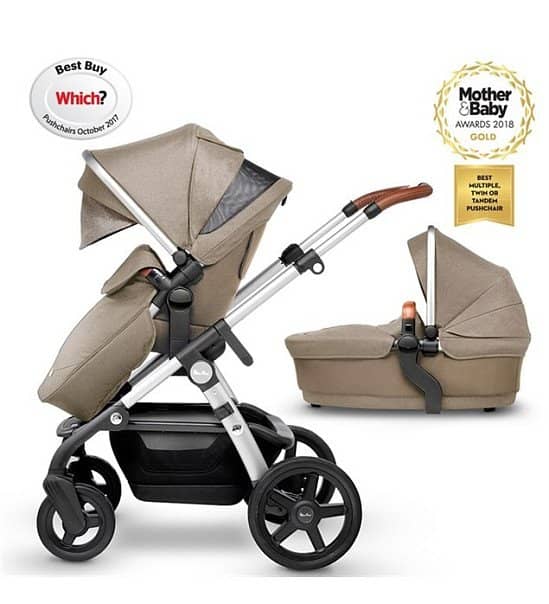 SALE, GET £250.00 - Silver Cross Wave Pram & Pushchair - Linen!