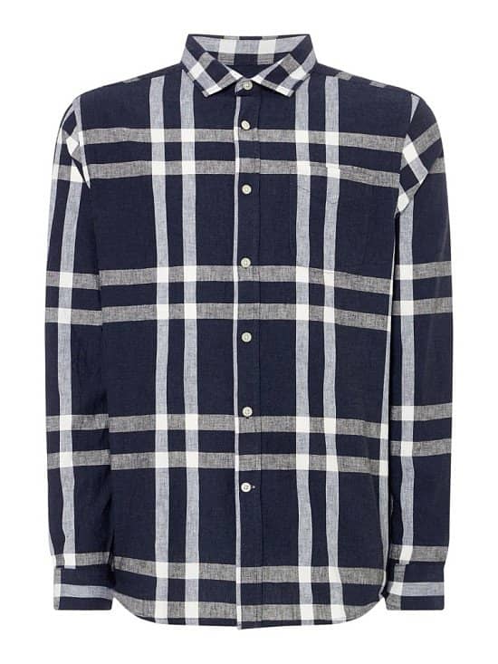 SAVE-HOWICK Linen Bold Check Shirt