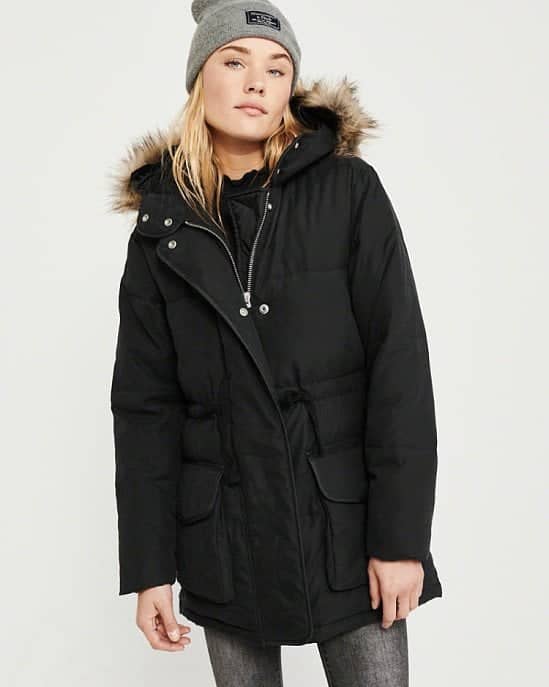 SALE, SAVE £72.00 - FAUX FUR HOODED PUFFER!