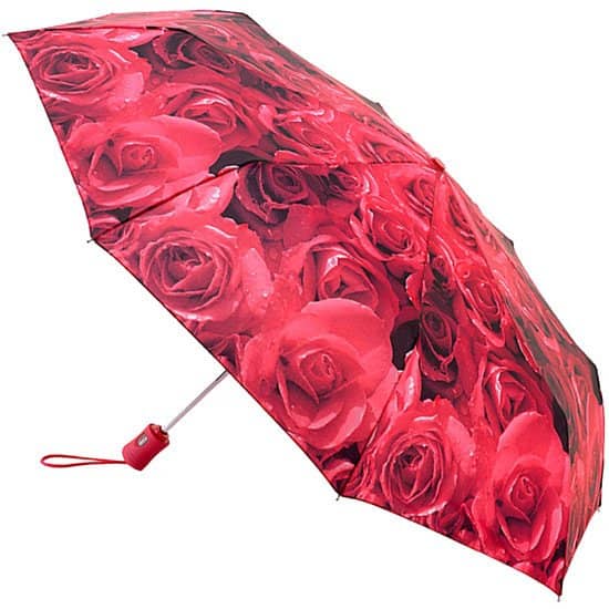 FULTON OPEN & CLOSE 4 UMBRELLA - ROSE RED: £23.00!