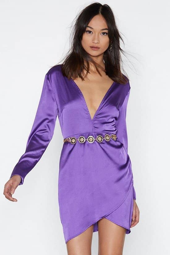 SALE - Slip Away Satin Dress