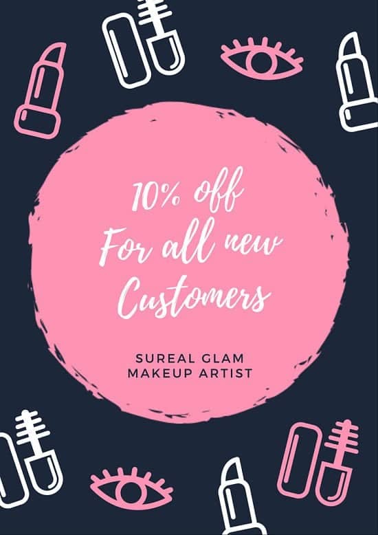 10% Off all services at SuReal Glam makeup artist