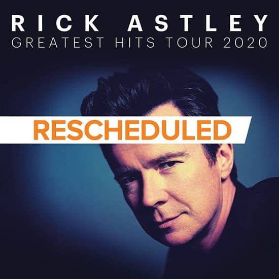 Rick Astley due to perform at the Motorpoint Arena Nottingham has been rescheduled!