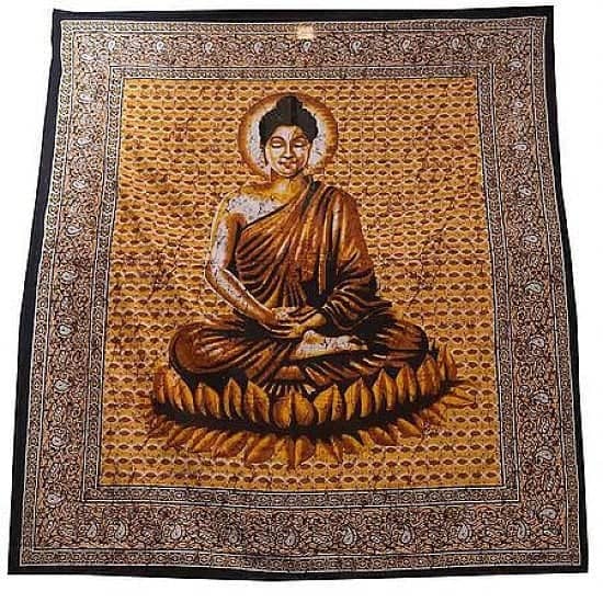 Buddha Double Bedspread Regular - price £22.00!