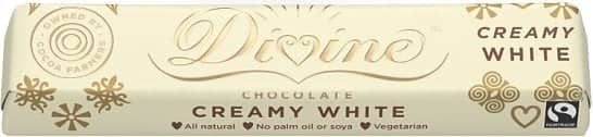 Farmers receive 44% of the profits - Pack of 3 Divine White Chocolate Small Bar £3.27!
