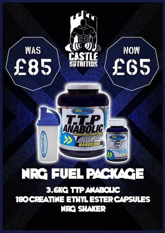 Looking to Bulk up? Check out our new NRG Fuel Package, including TTP and Creatine