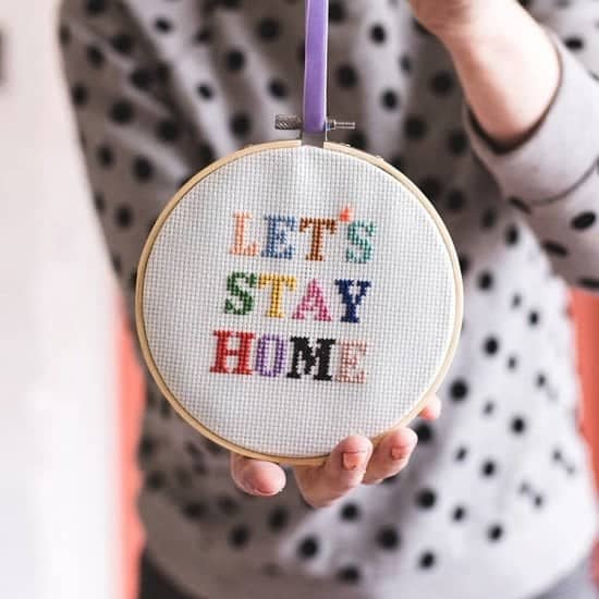 Support Local - Lets Stay Home Cross Stitch Kit: £21.95!