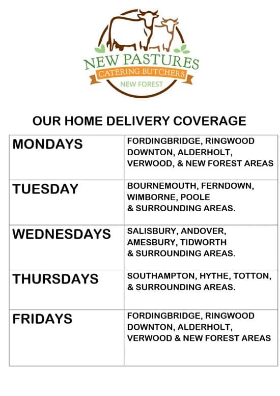 We're a family run butchers serving you - here is where we're delivering...