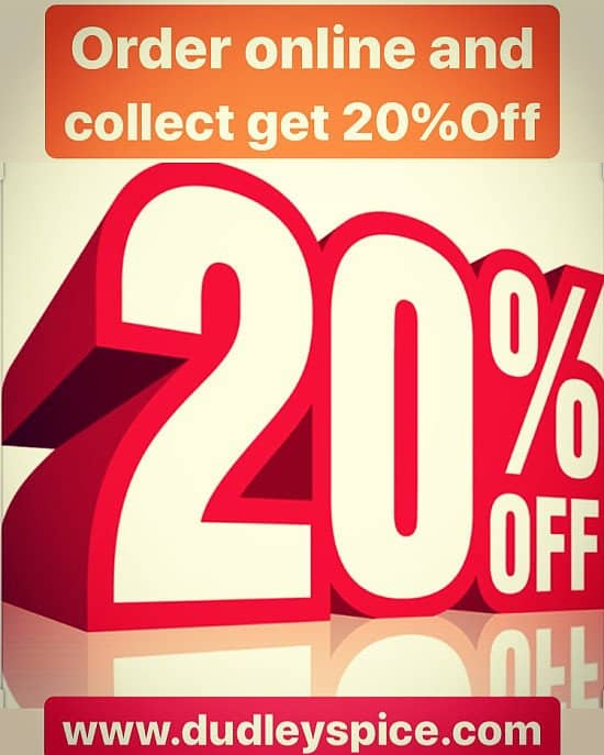 20%off on all online collection orders