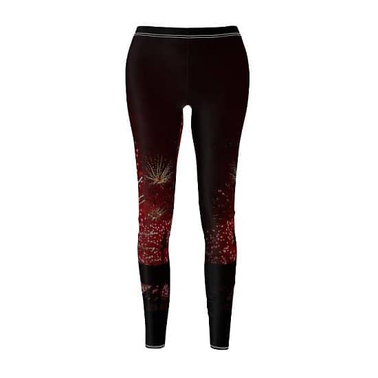 Fireworks Black Range Women's Cut & Sew Casual Leggings