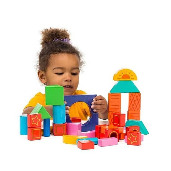 Coloured - 38 Building Blocks + Bag: £21.95