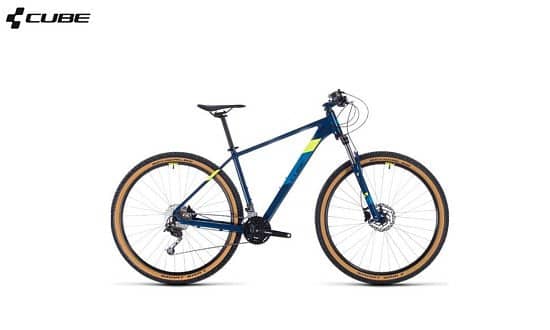 Cube Aim SL 2020 Hardtail Mountain Bike Blue/Yellow - £598.99