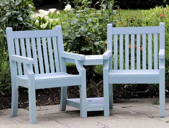 Seaton Zero Maintenance Love Seat - Blue: £599.99!