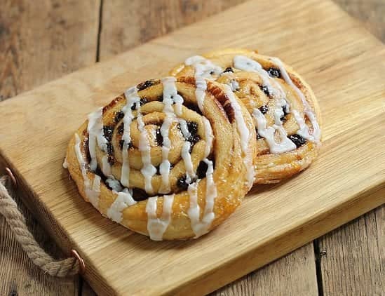 BEST SERVED WARM - Cinnamon & Raisin Danish, Organic, Authentic Bread Co. (pack of 2)