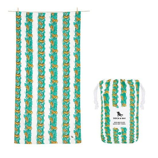 In celebration of Plastic Free July: QUICK DRY BEACH TOWEL - JUNGLE COLLECTION: £21.00!