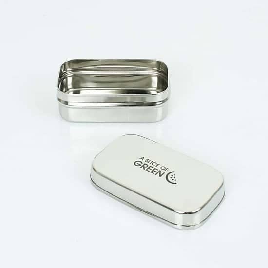 Perfect for National Picnic Month - A Slice of Green Stainless Steel Morri Rectangle Container: £7!