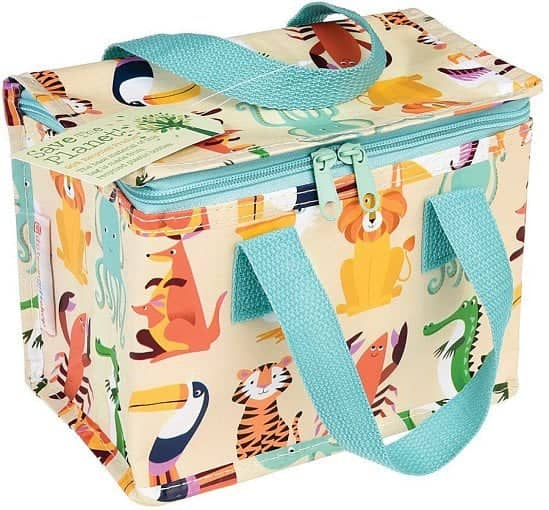 Perfect for National Picnic Month - Recycled Lunch Bag, Colourful Creatures: £4.50!
