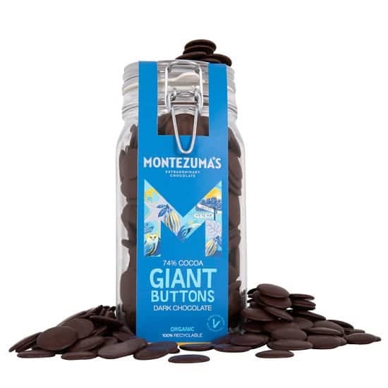 National Chocolate Day - ORGANIC DARK CHOCOLATE GIANT BUTTON JAR