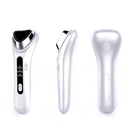 3.7V Facial care Cleaner Tool Ultrasonic Vibration Heat Massager