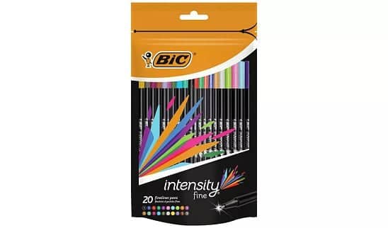 BACK TO SCHOOL - BIC Intensity Fineliner Pens - Pack of 20: £9.00!