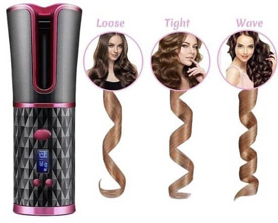 New! Cordless Automatic USB Hair Curler