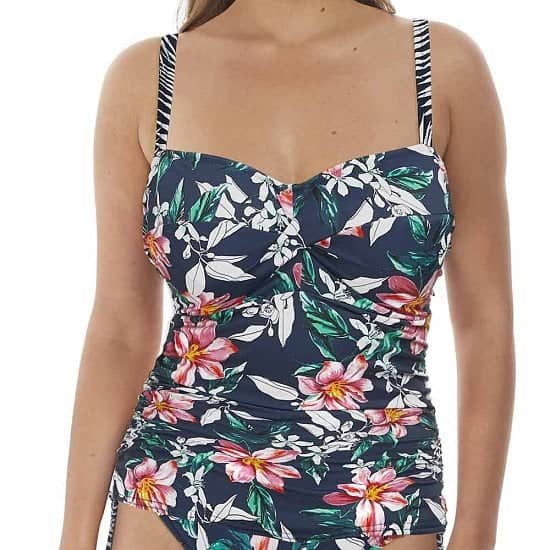 Port Maria Underwired Twist Front Tankini Top - £78.00!