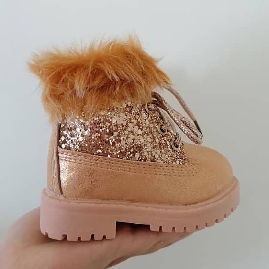 Kids FAUX fur Lined boots